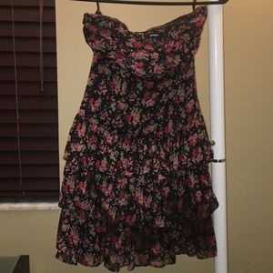 Floral Print Ruffle Express Dress 🌺🌸🌹